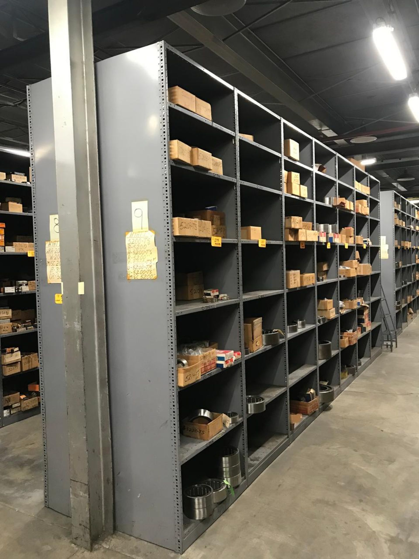 Lot of (14) Sections Heavy Duty Steel Storage Shelves - Image 2 of 4