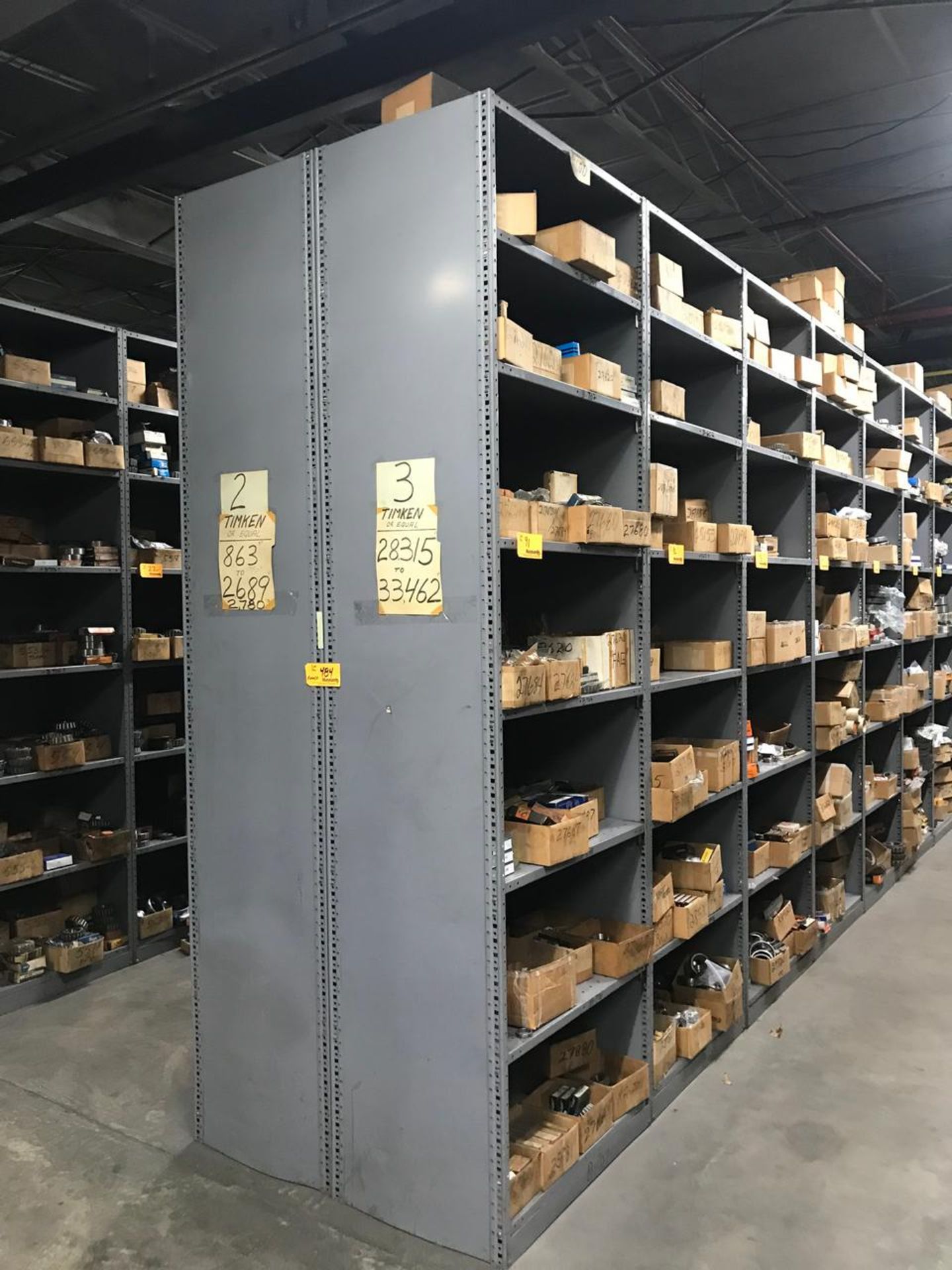 Lot of (14) Sections Heavy Duty Steel Storage Shelves - Image 3 of 4