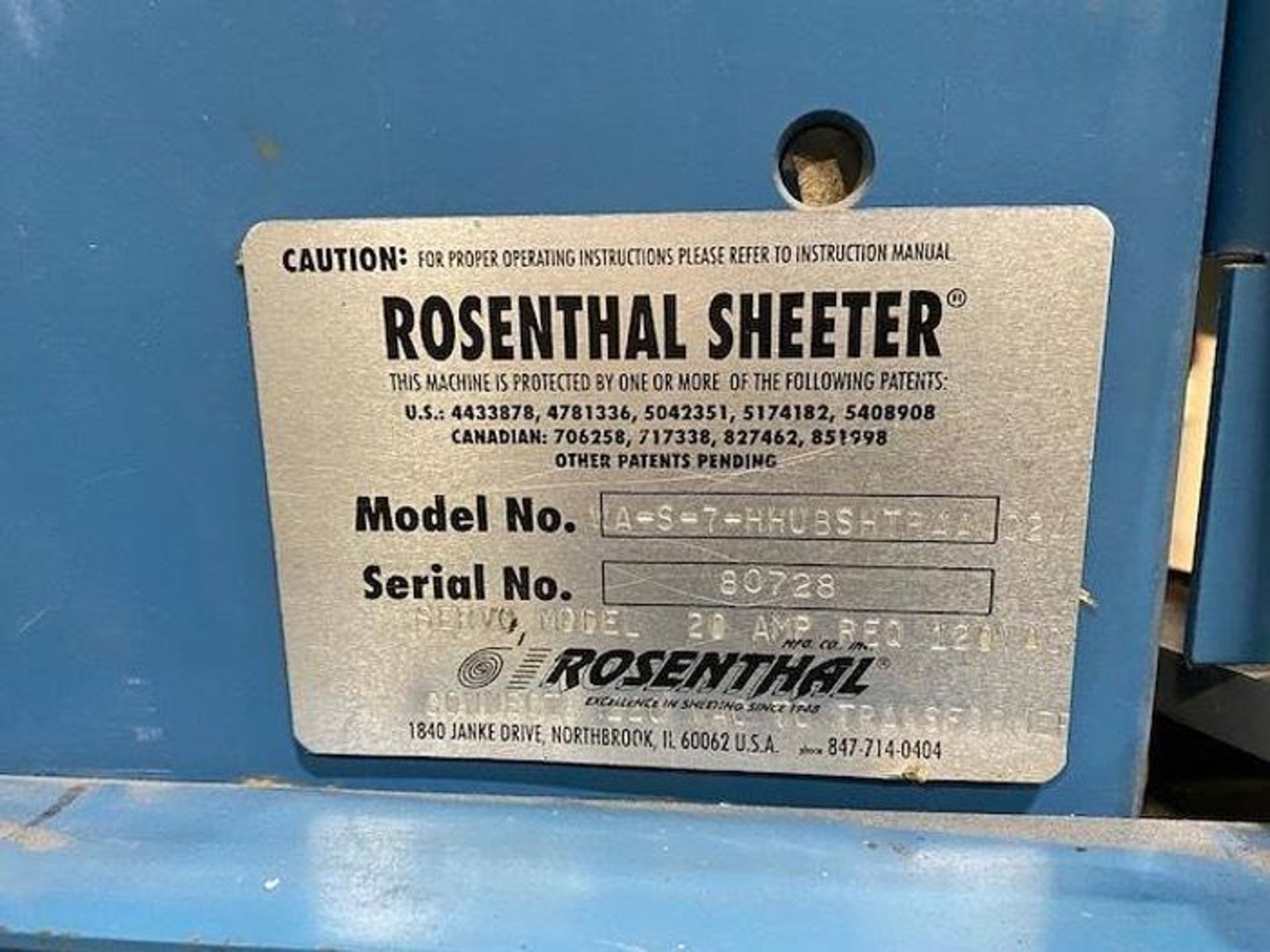 84" ROSENTHAL SHEETER HEAVY DUTY WITH SHEAR SLITTING - Image 4 of 4