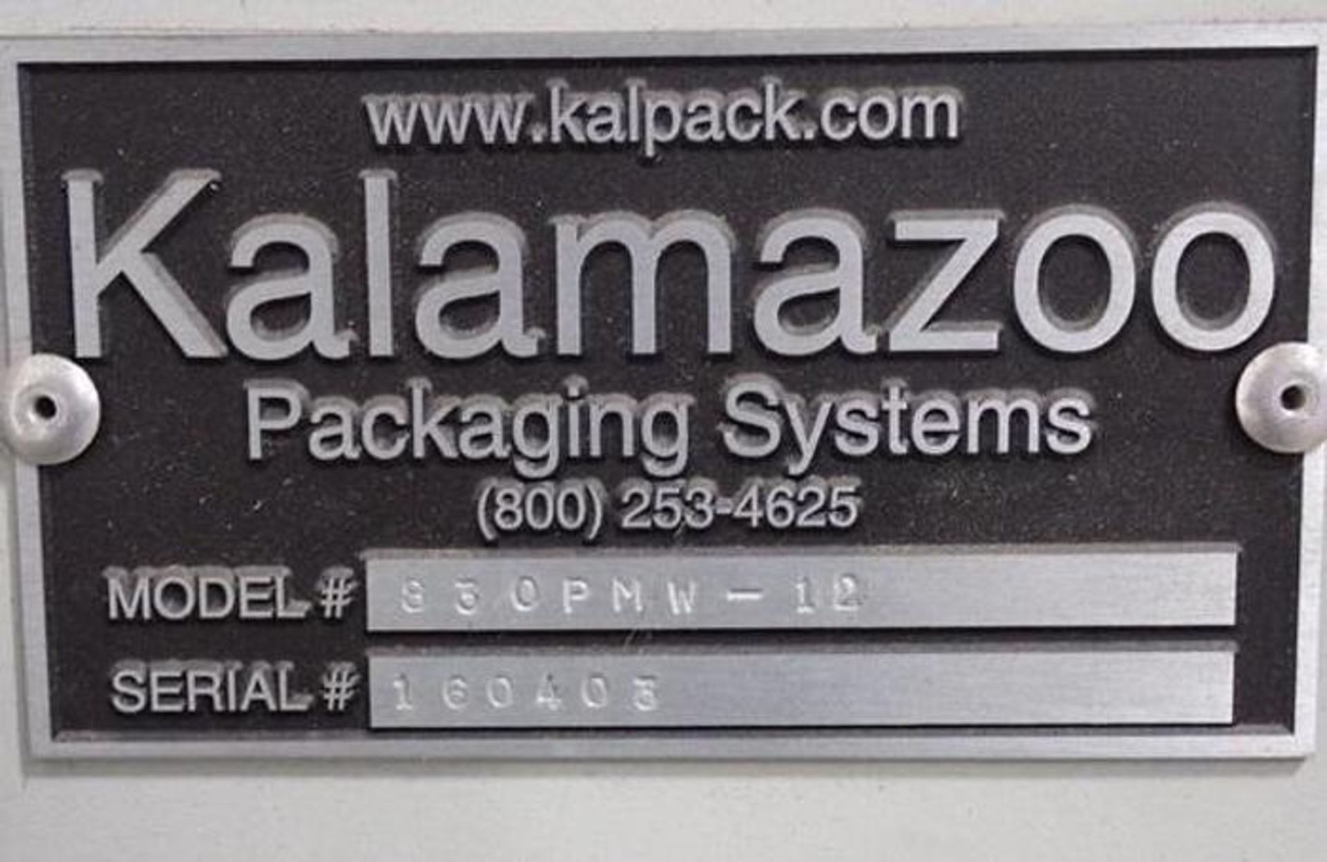 KALAMAZOO # 830 PMV-12 HORIZONTAL RING WRAPPER, - Image 7 of 9