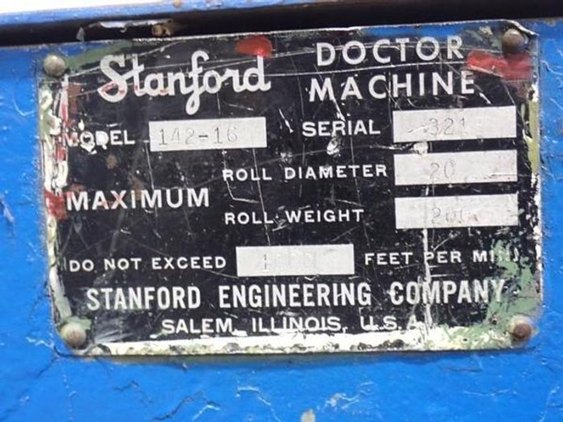 16" STANFORD 142 DOCTOR REWINDER 20" MAX DIAMETER - Image 6 of 7