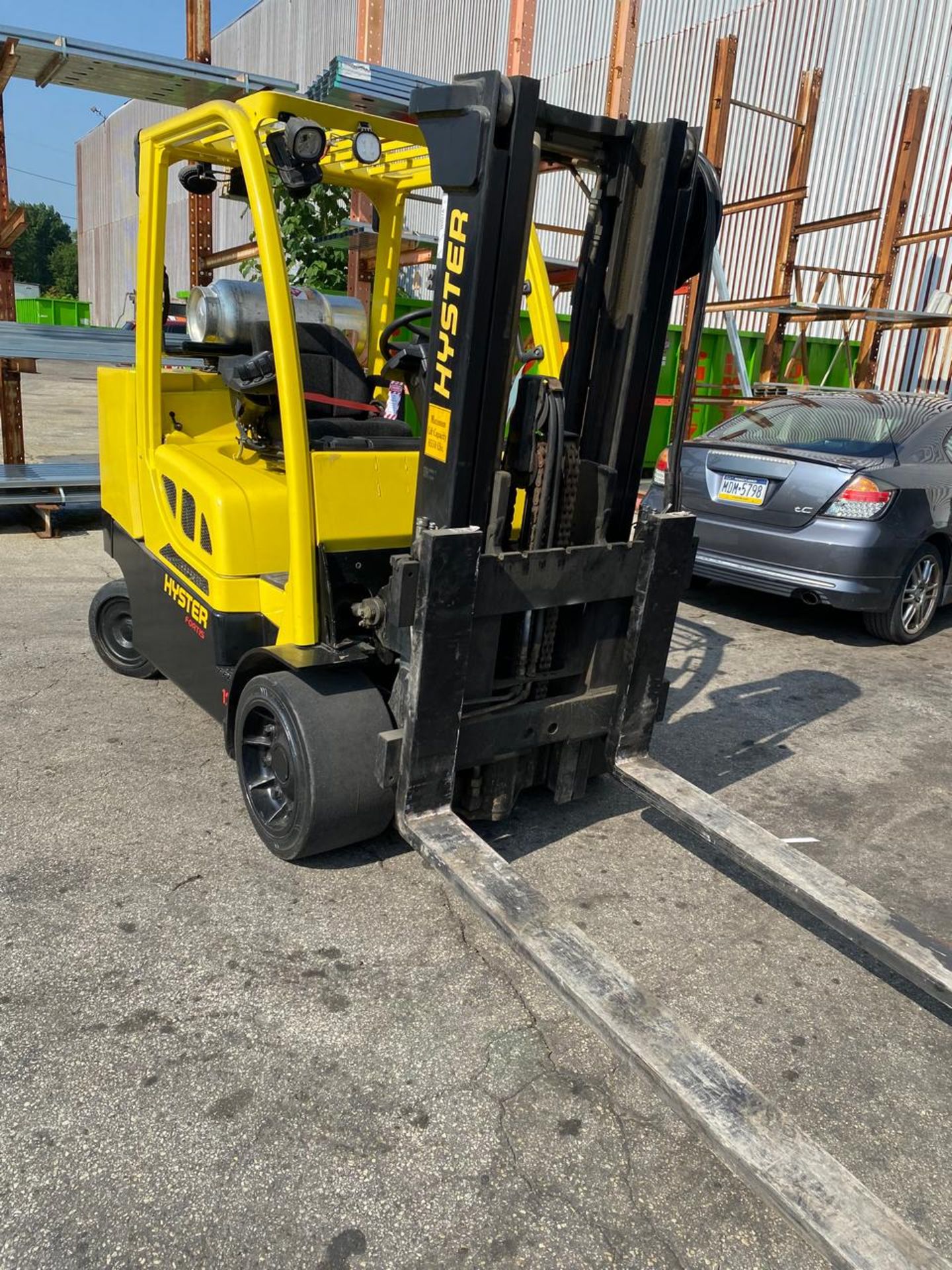 12,000 POUND HYSTER MODEL S120FTPRS FORKLIFT LOW MAST TWO STAGE - Image 2 of 7