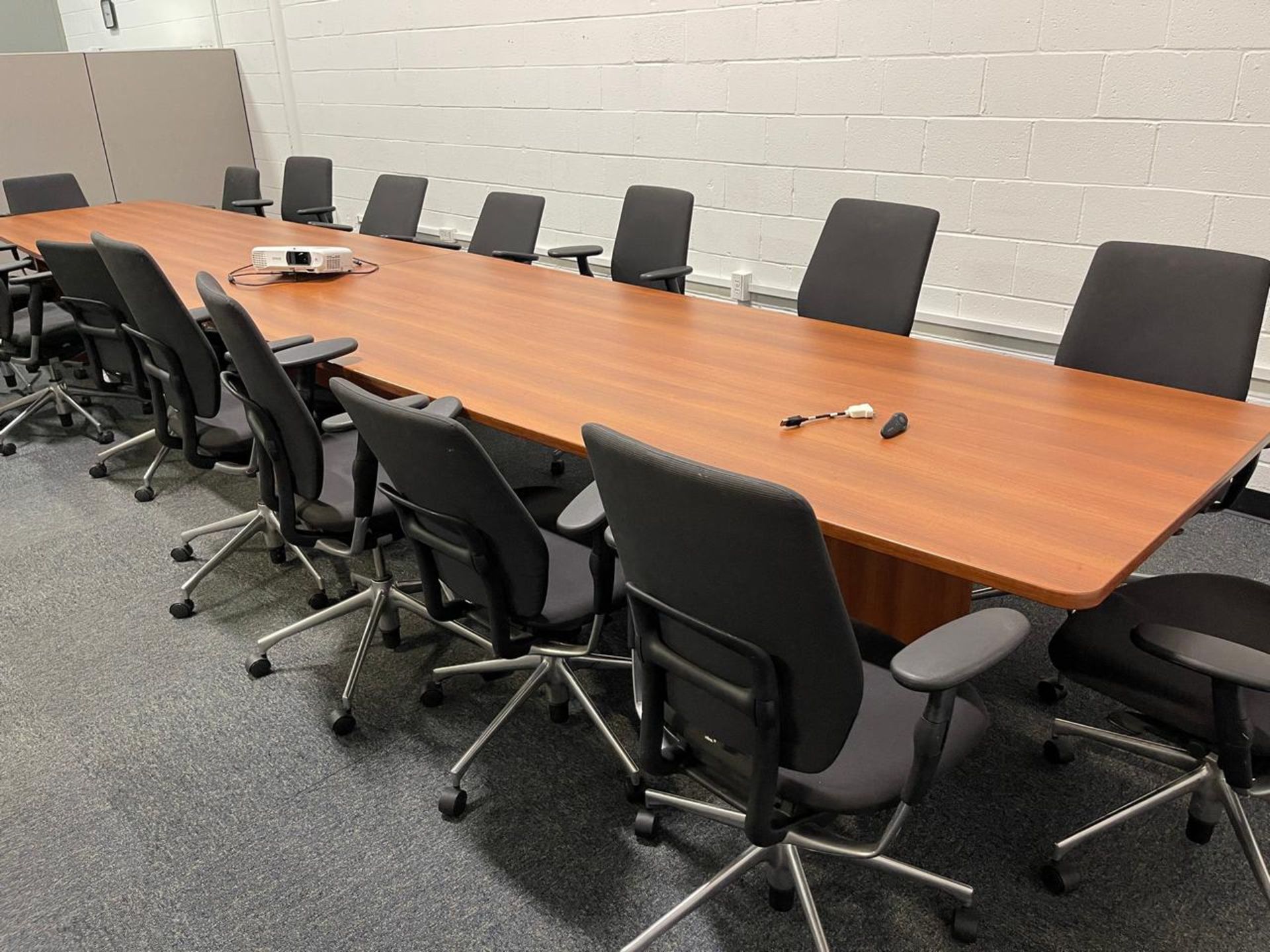 LARGE CONFERENCE TABLE WITH CHAIRS