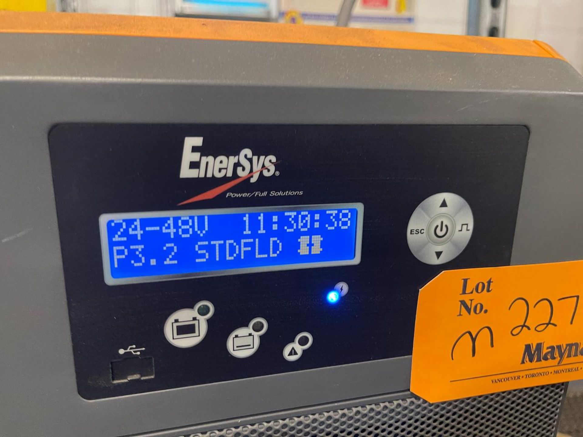 ENERSYS EI3-HL-4Y BATTERY CHARGER [Loc: Croydon, PA ] {Removal/Loading ...