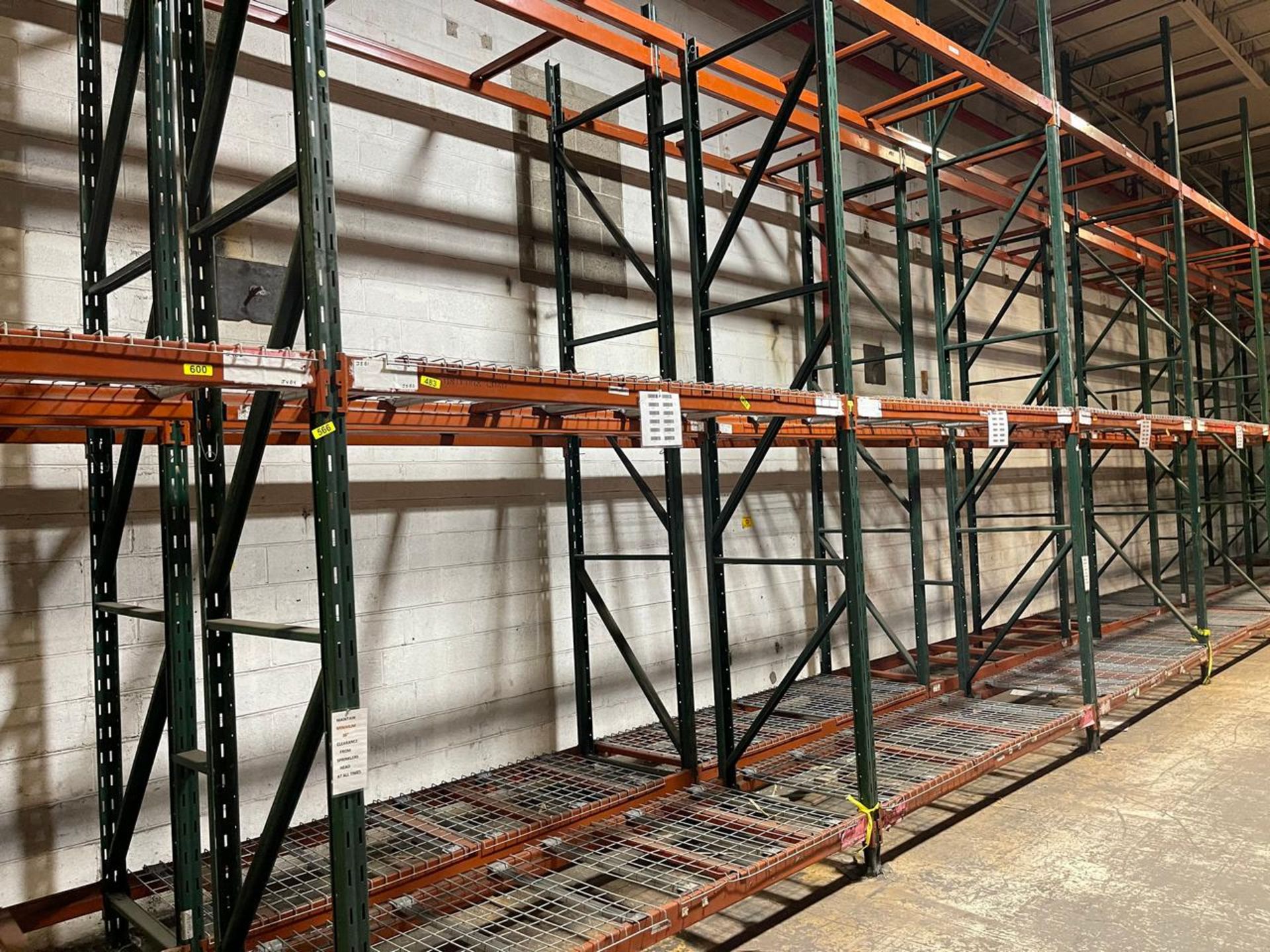 LOT OF (77) SECTIONS OF PALLET RACKING - Image 3 of 5