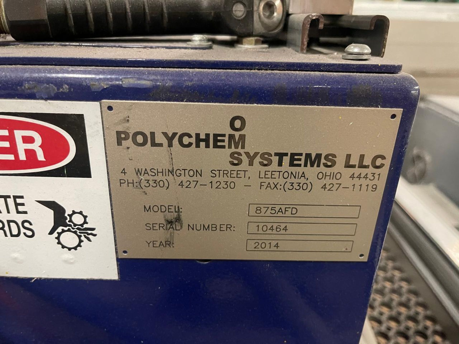 POLYCHEM SYSTEMS LLC MODEL 875AFD AUTOMATIC STRAPPING SYSTEM - Image 2 of 5