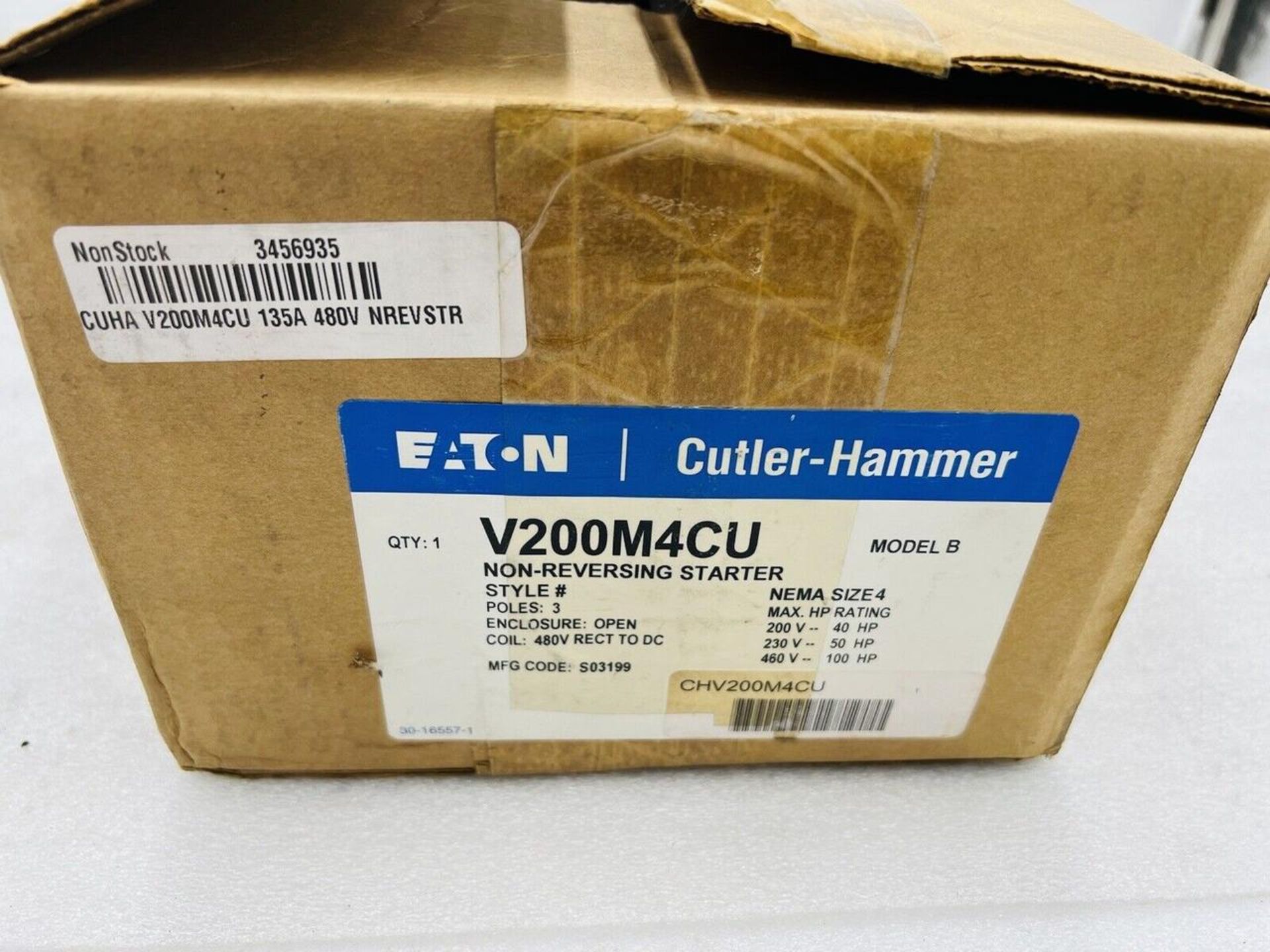 V200M4CU - Eaton/Cutler Hammer Non-Reversing Starter