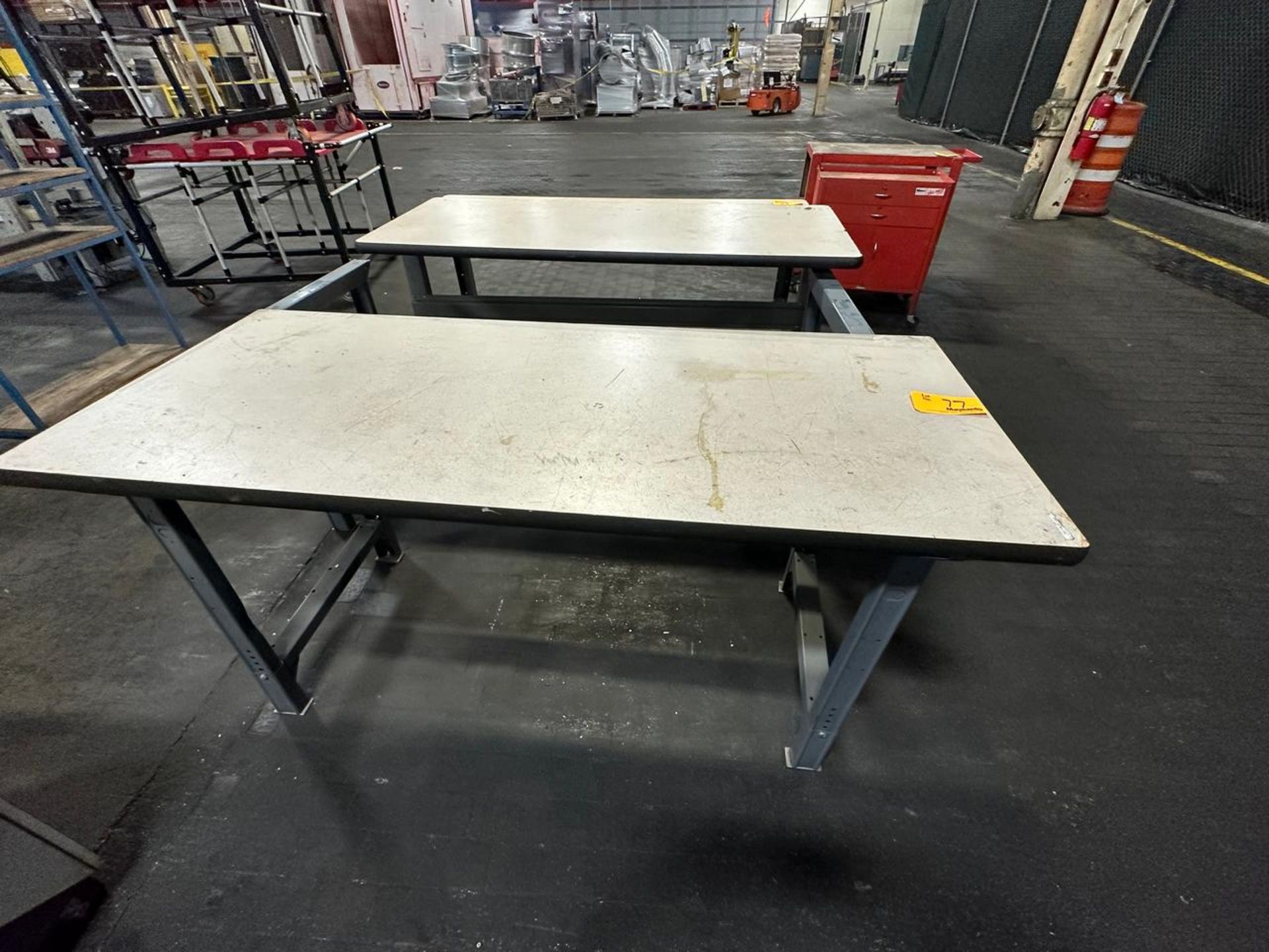Lot of Work Tables (4)