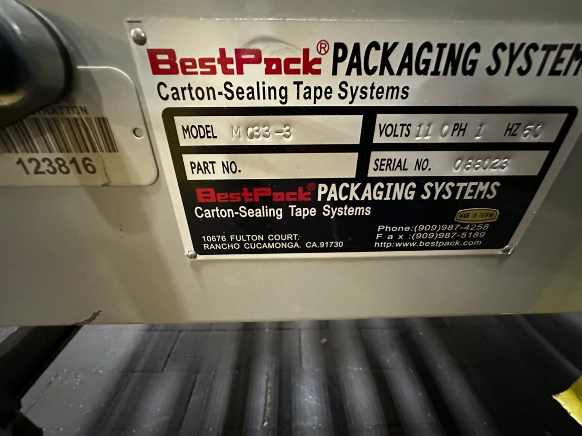 BestPack MQ33-3 Carton Sealing Tape Machine - Image 3 of 4