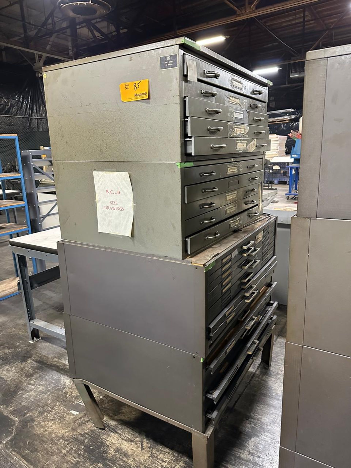 Lot of Blueprint Cabinets