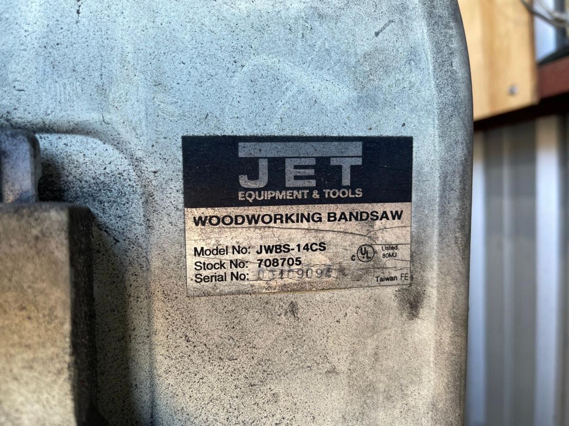 Jet JWBS-14CS 14" Woodworking Bandsaw - Image 2 of 2