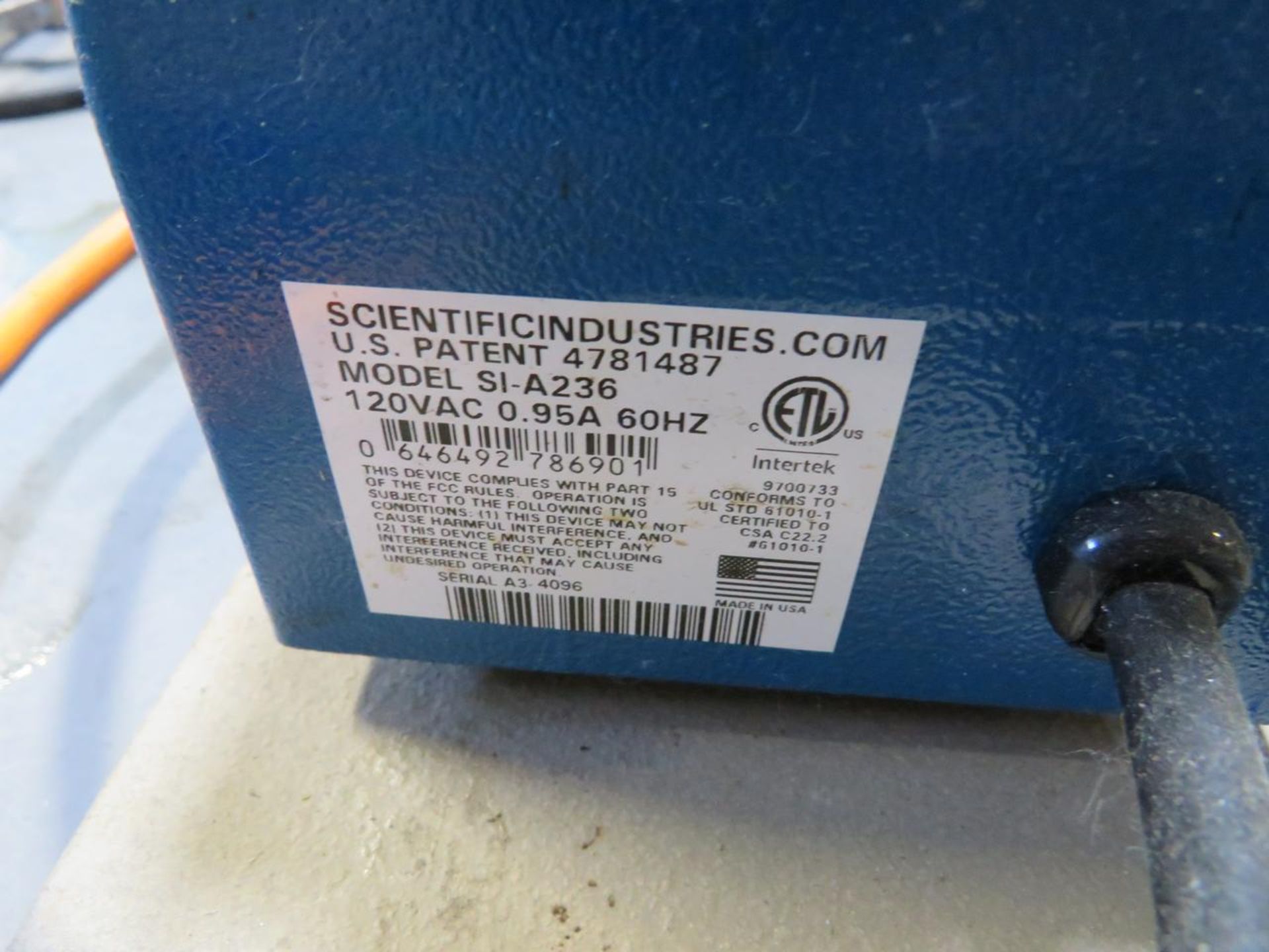 Scientific Industries SI-A236 Genie 2 Vortex Mixer - Image 4 of 5