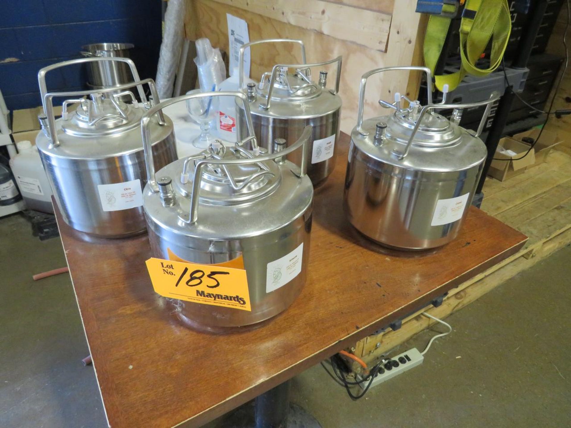 Lot of (4) Stainless Steel Containers - Image 2 of 4