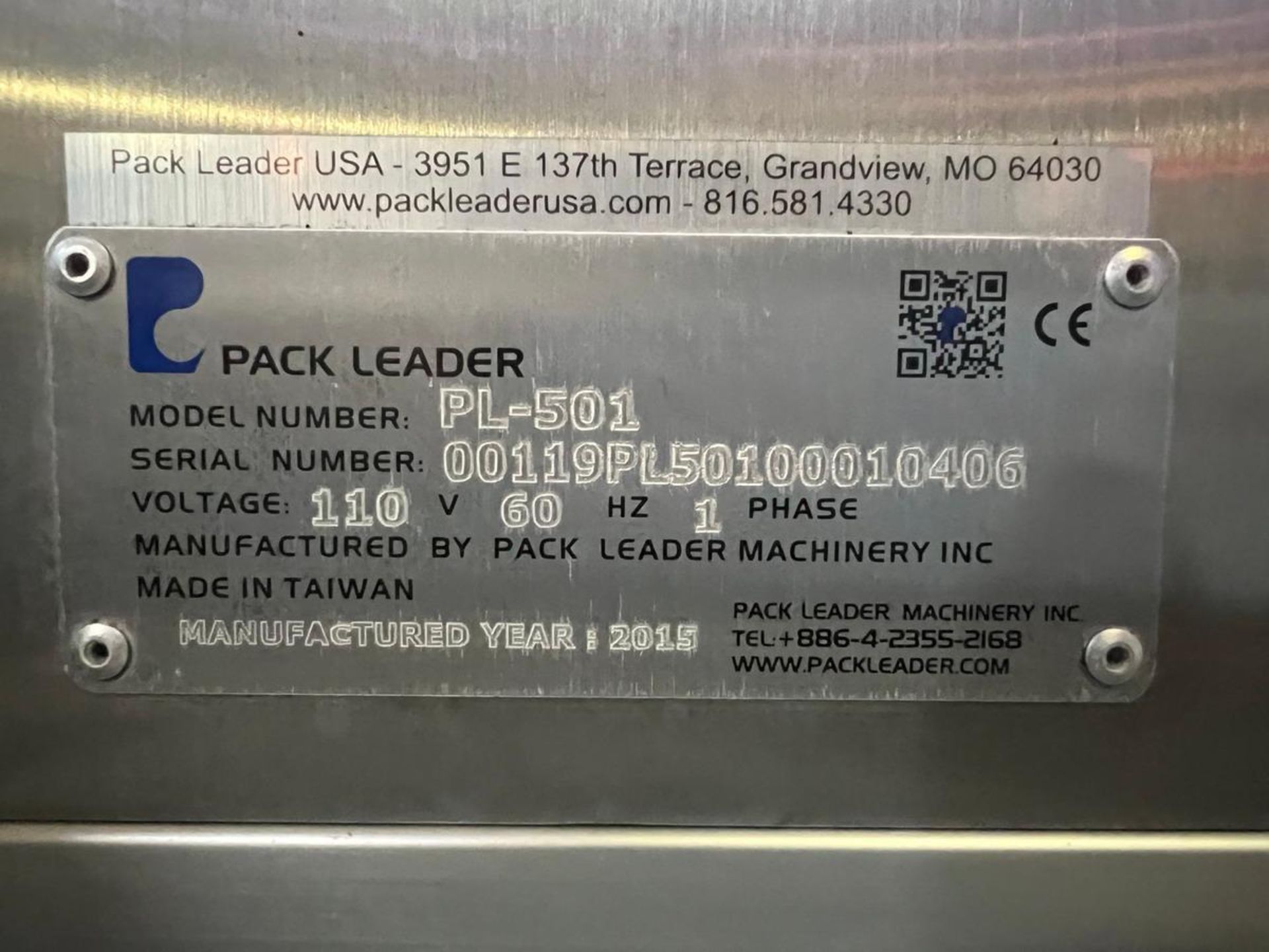 2015 Pack Leader PL-501 Wrap Around Labeling Machine - Image 10 of 11