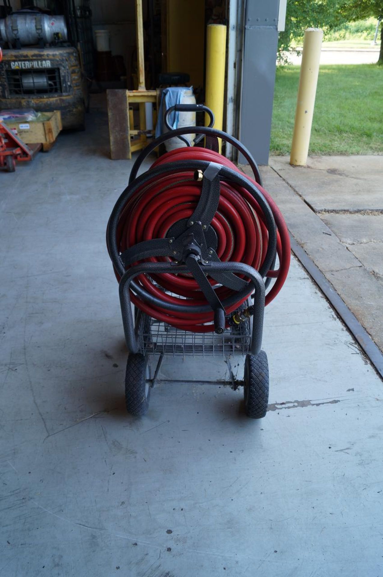 (1) mobile 4-wheel water hose cart - Image 2 of 2