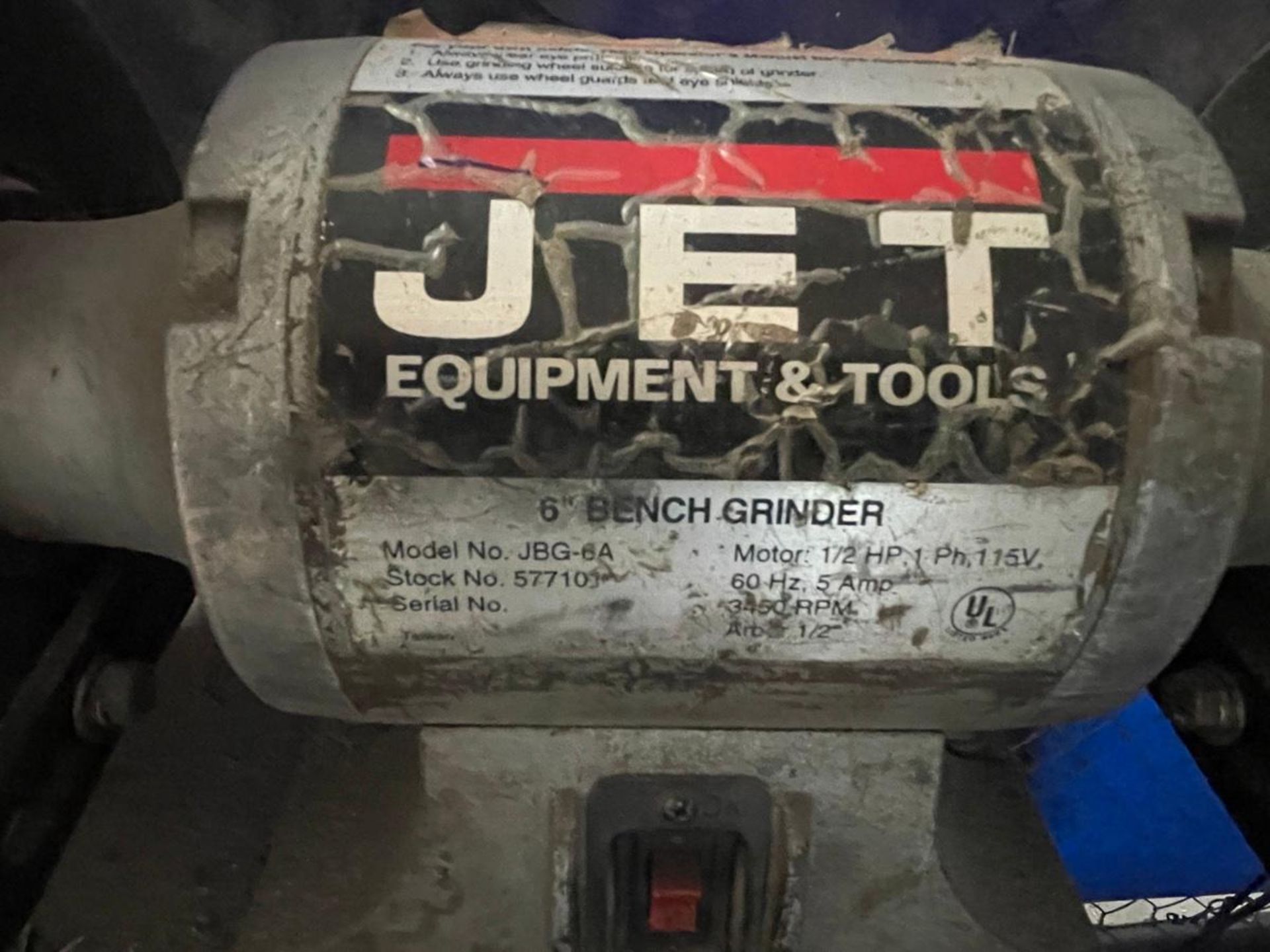 Jet 1/2 HP 6" Bench Grinder - Image 3 of 4
