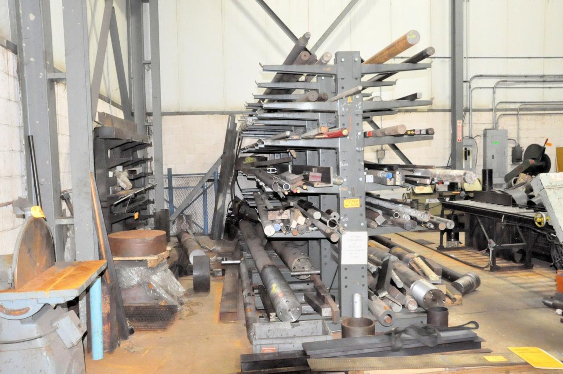 Lot of Steel Stock on (3) Cantilever Racks and on Floor - Image 2 of 13