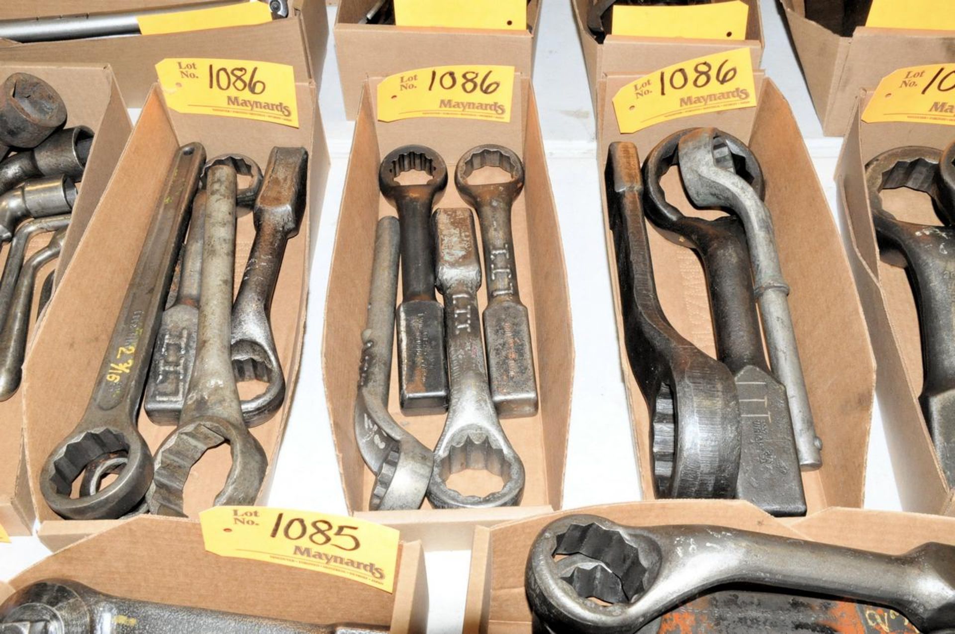 Lot of Boxed End Machine Wrenches in (3) Boxes