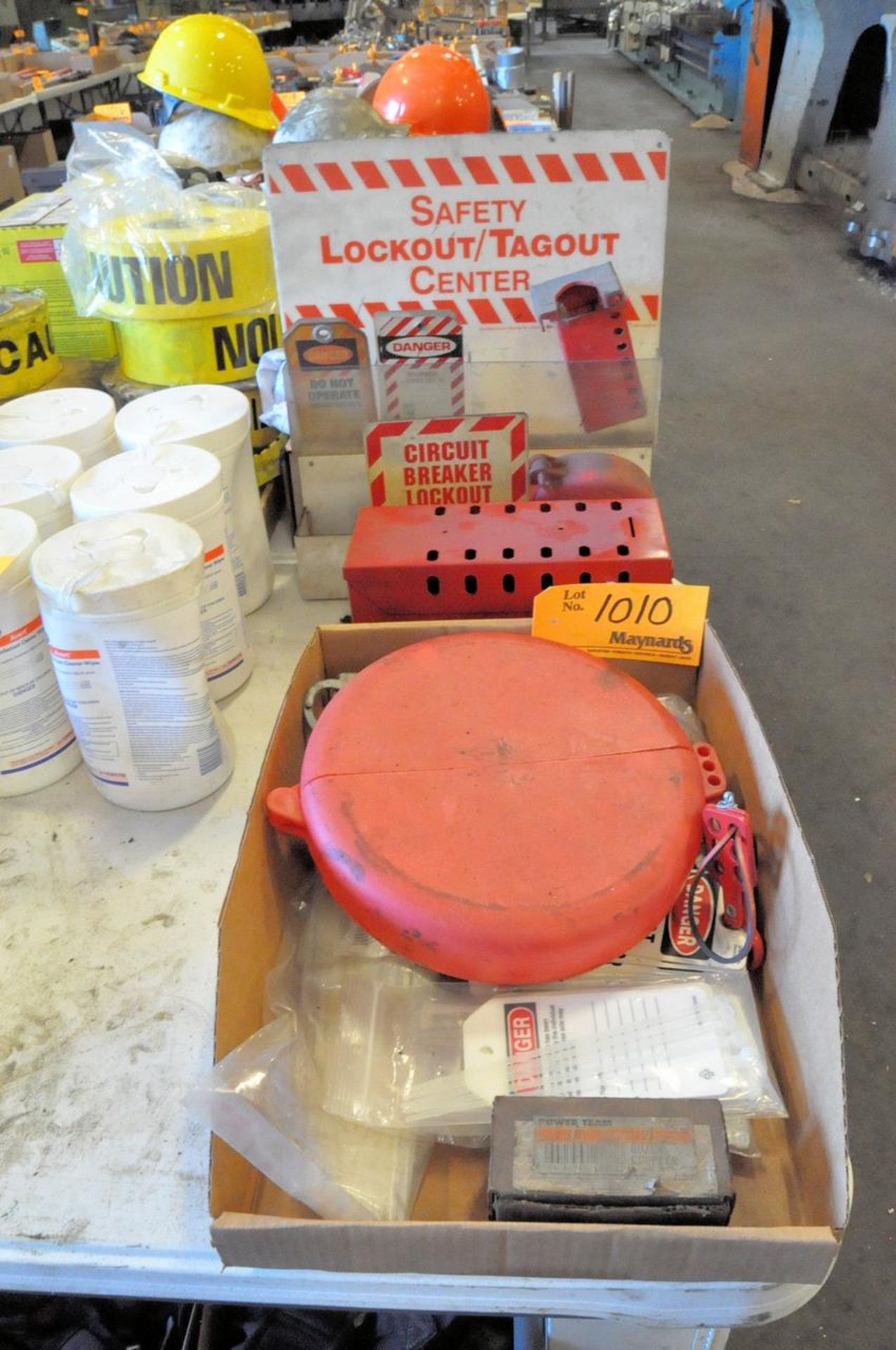 Lot of Safety Supplies on (1) Table and in (3) Boxes - Image 2 of 9