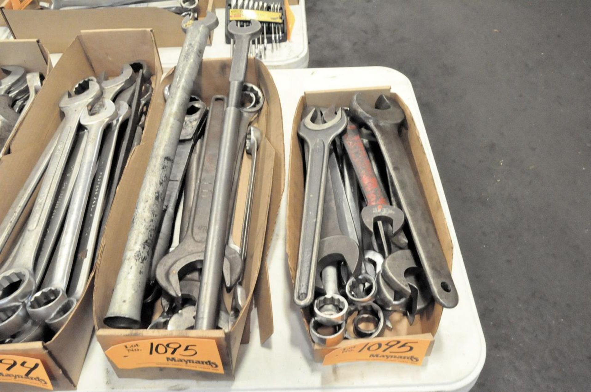 Lot of Large Combination and Open End Wrenches in (2) Boxes