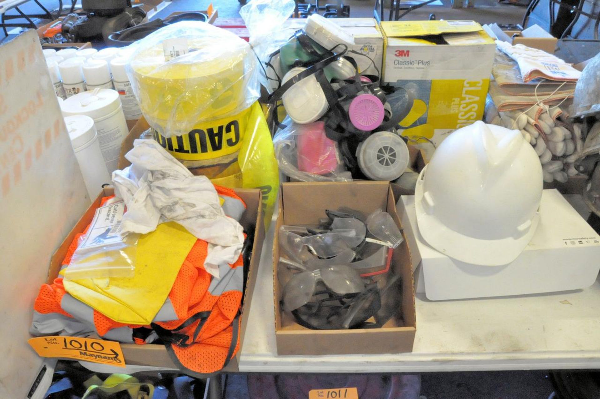 Lot of Safety Supplies on (1) Table and in (3) Boxes - Image 4 of 9