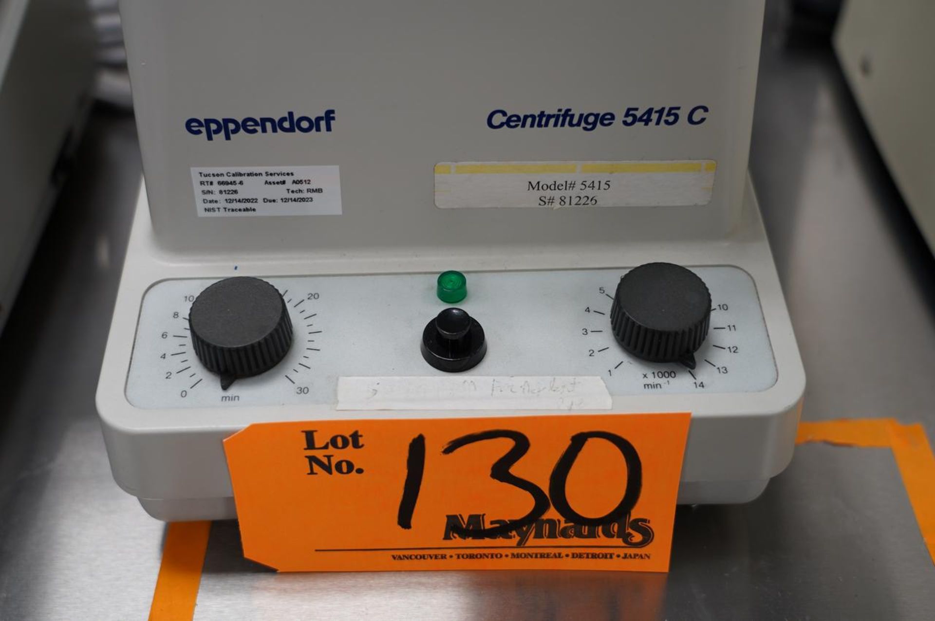 Eppendorf 5415 Centrifuge 5415 C - Image 2 of 4