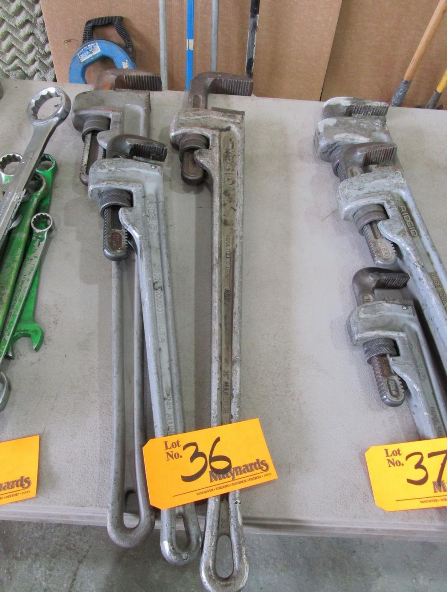 Rigid Lot of Aluminum Pipe Wrenches (3)