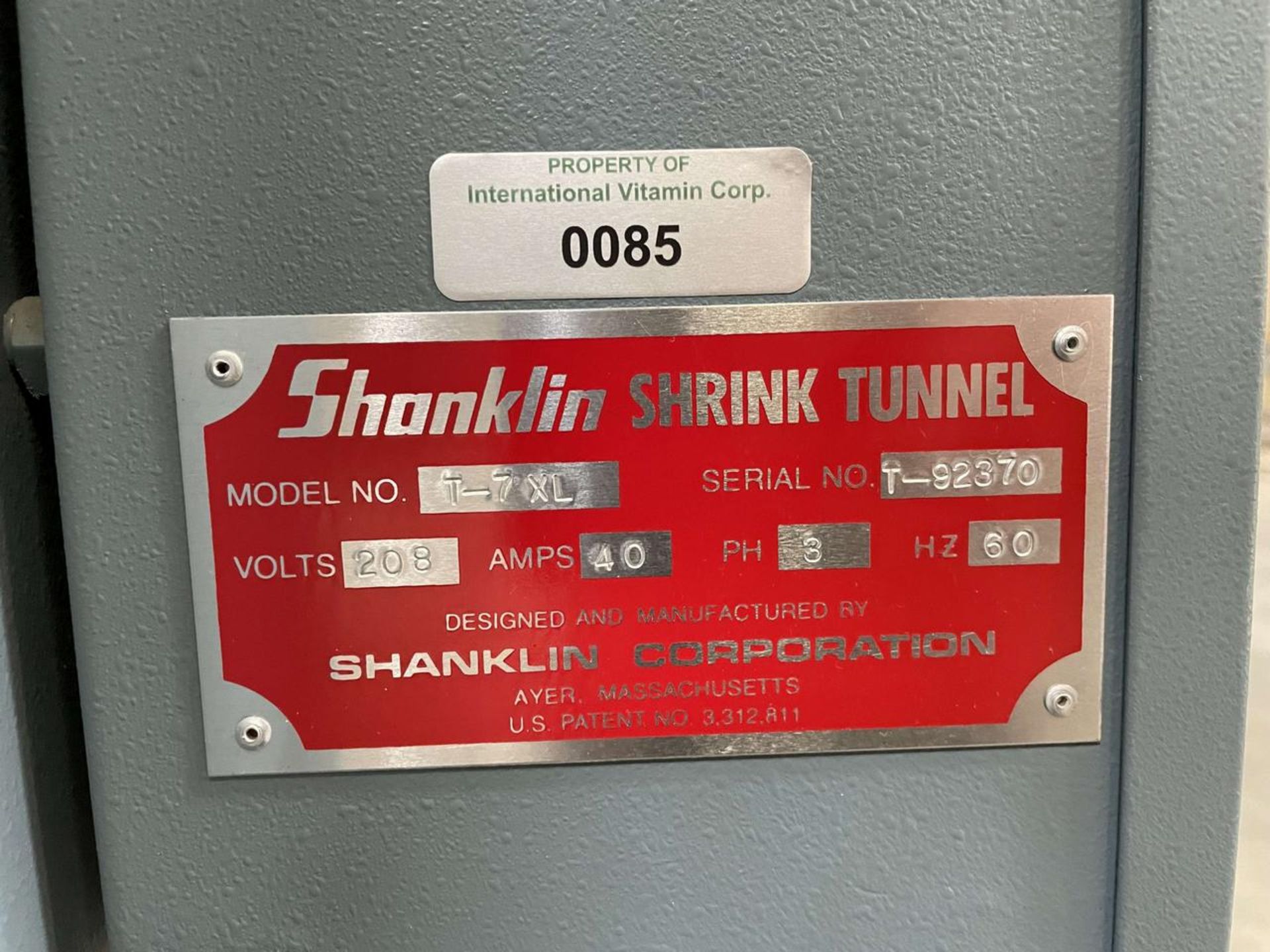 Shanklin T-7XL Shrink Tunnel - Image 6 of 6