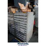 Stanley Vidmar 12-Drawer Heavy Duty Parts Cabinet