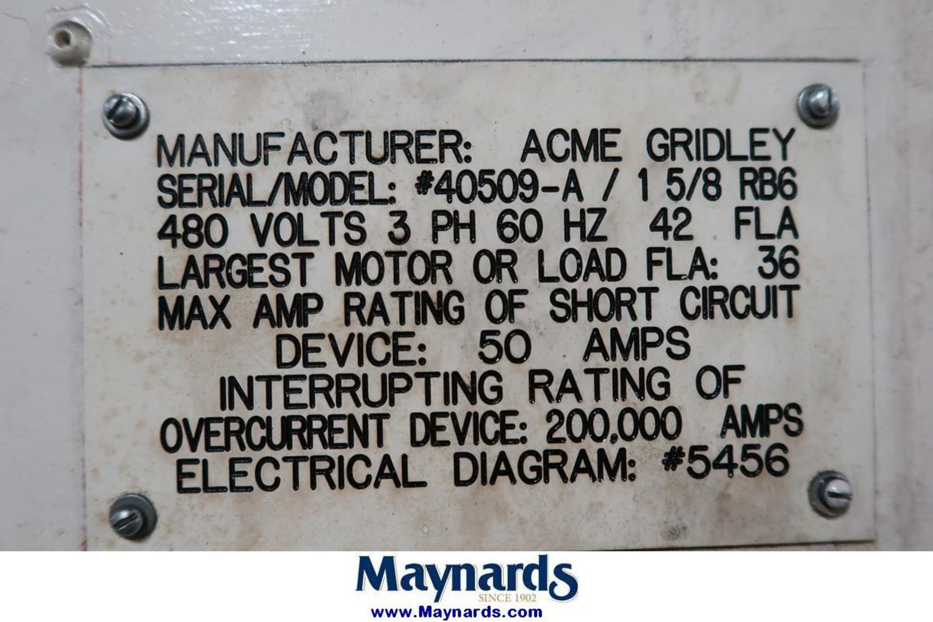 Acme Gridley 1-5/8" RB6 6-Spindle Automatic Screw Machine - Image 14 of 15