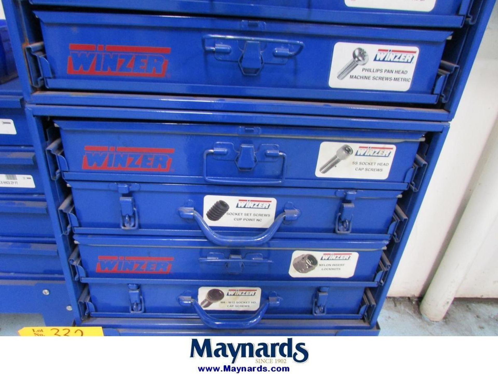 Winzer (3) Bolt Bins with Assorted Hardware - Image 10 of 11