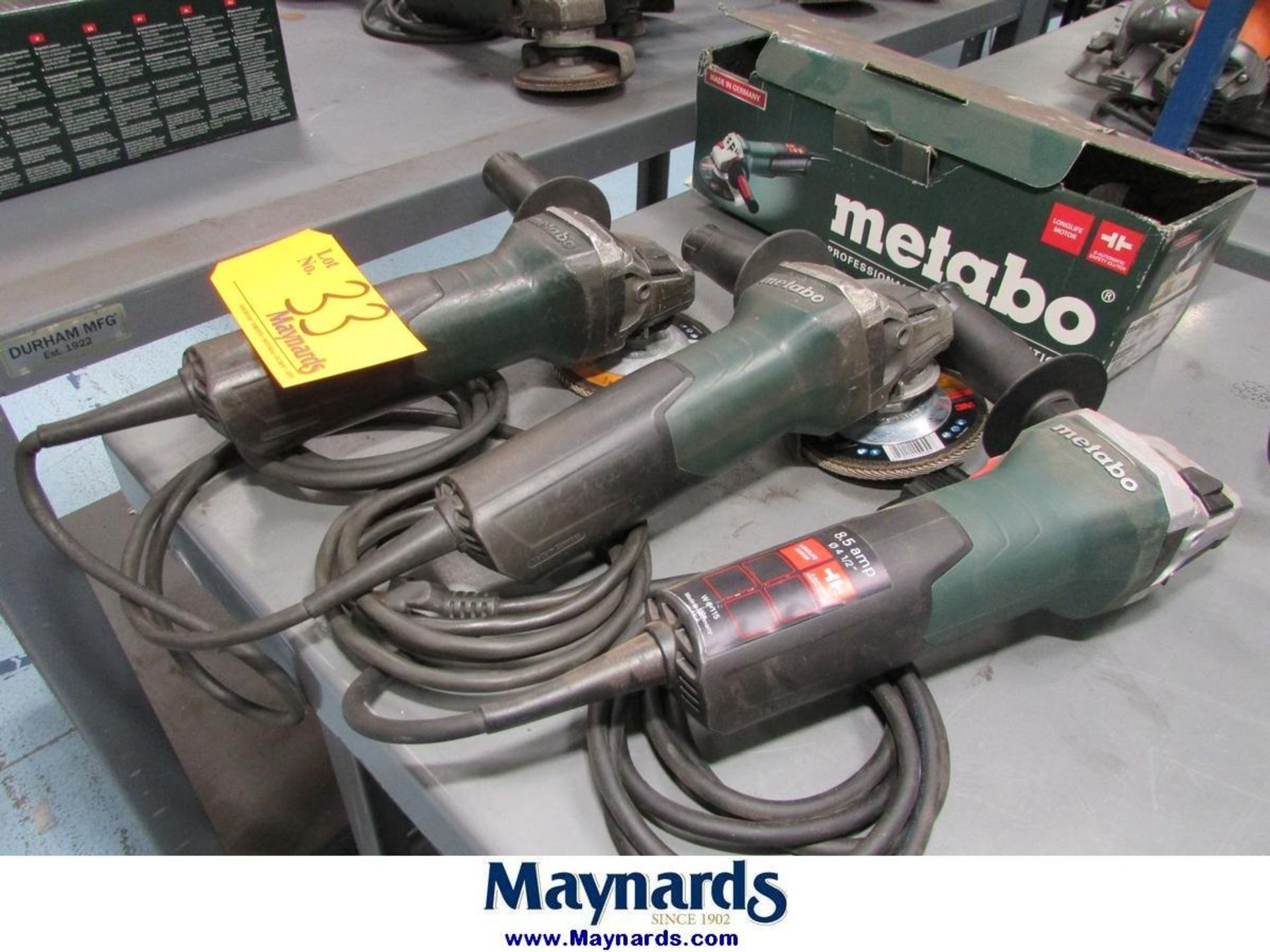 Metabo W9-115 (3) 4-1/2" Electric Angle Grinders