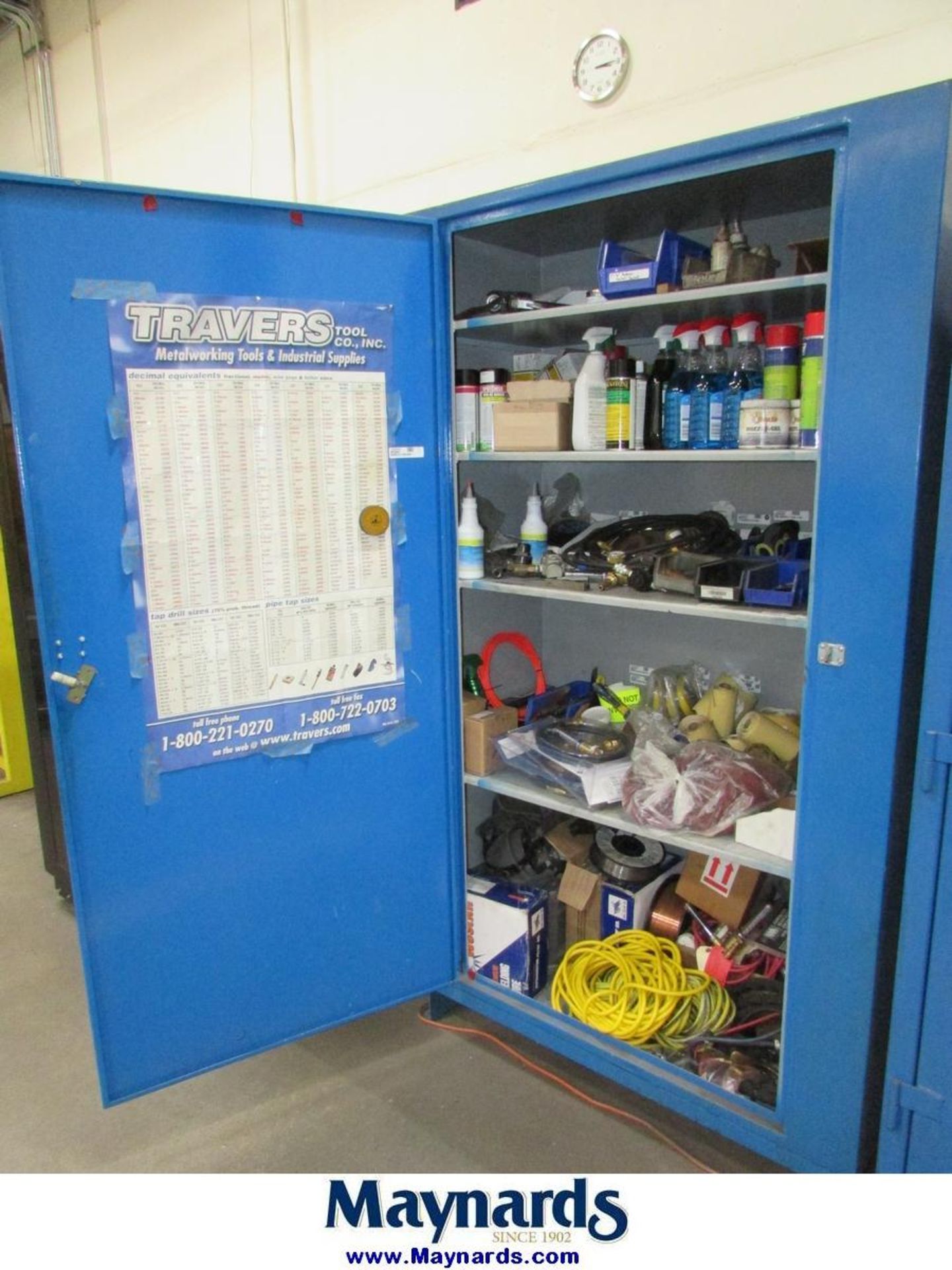 HD 1-Door Storage Cabinet and Bolt Bin with Assorted Welding Contents - Image 2 of 7