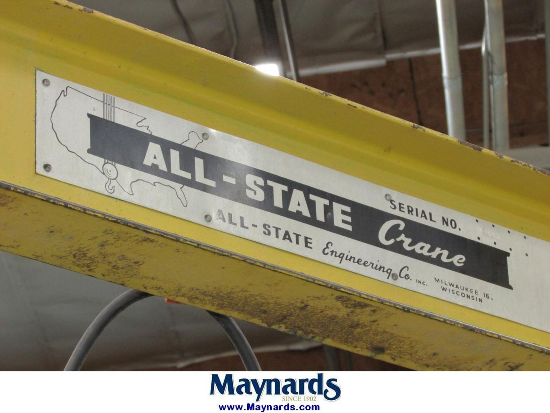 All-State Crane 1000 Lb. Free Standing Jib Crane - Image 5 of 6