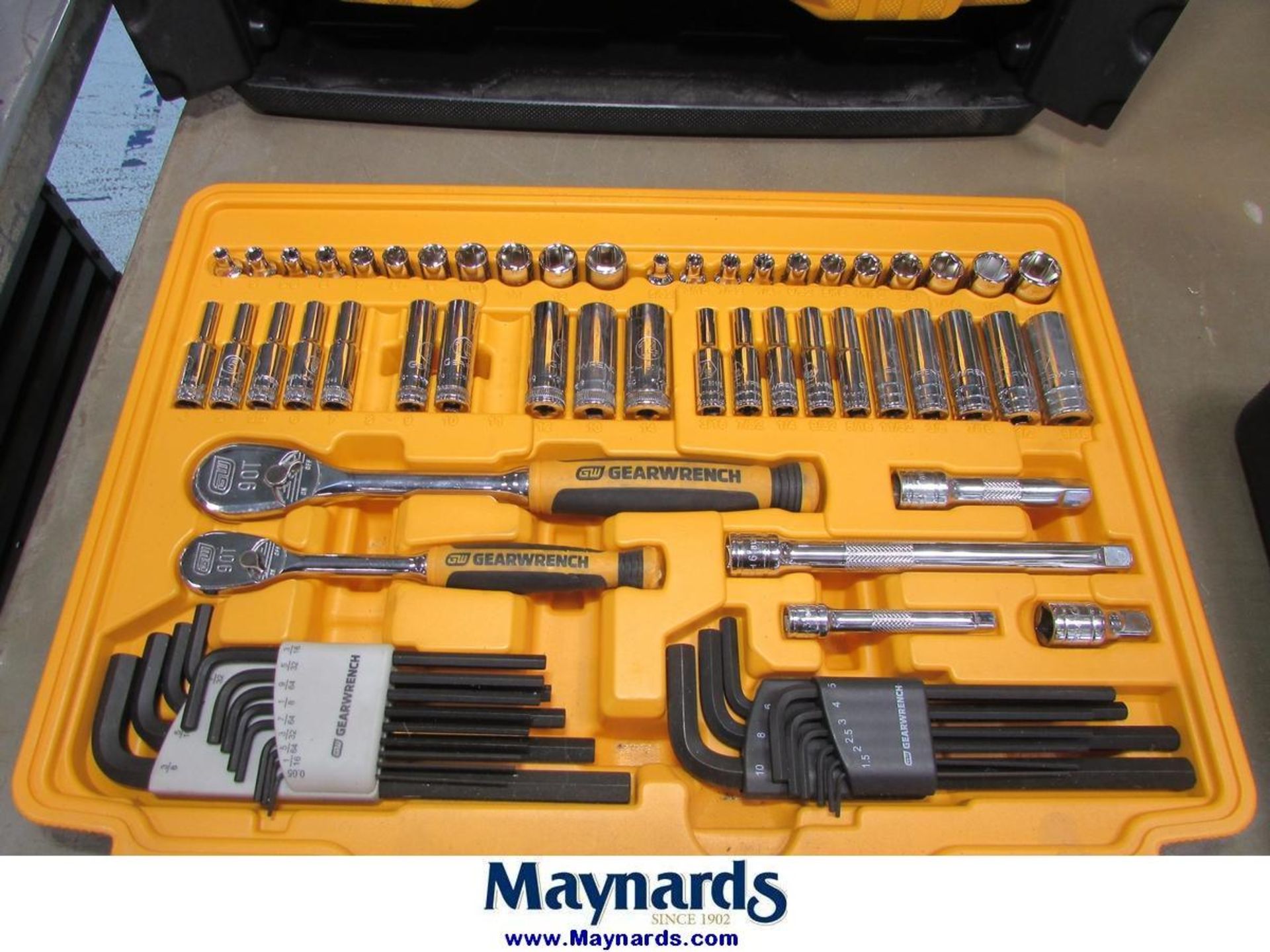 Gear Wrench Plastic Toolbox with Wrench, Socket and Driver Hand Tools - Image 6 of 6