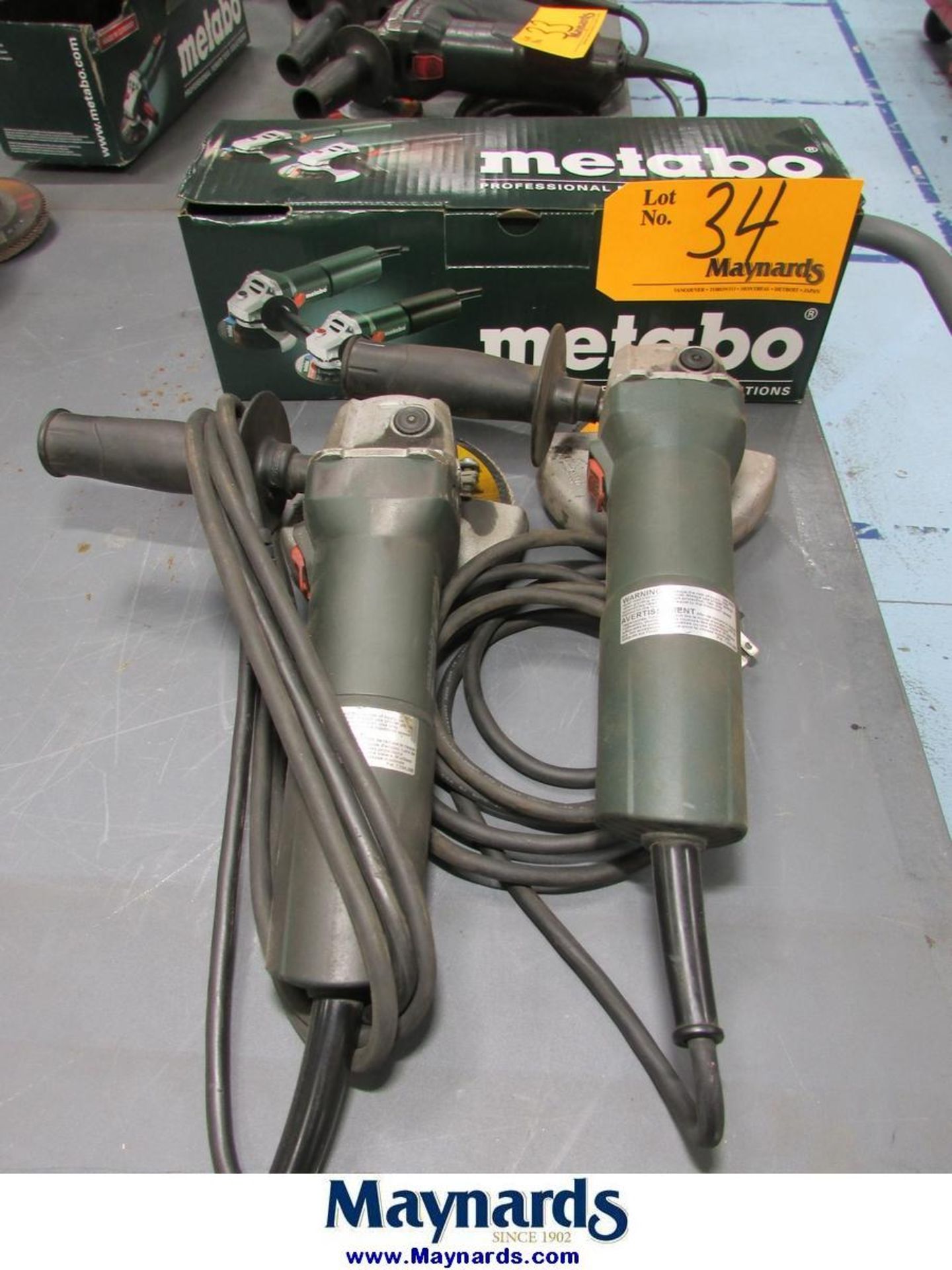Metabo W750-115 (4+F112) 4-1/2" Electric Angle Grinders - Image 2 of 5