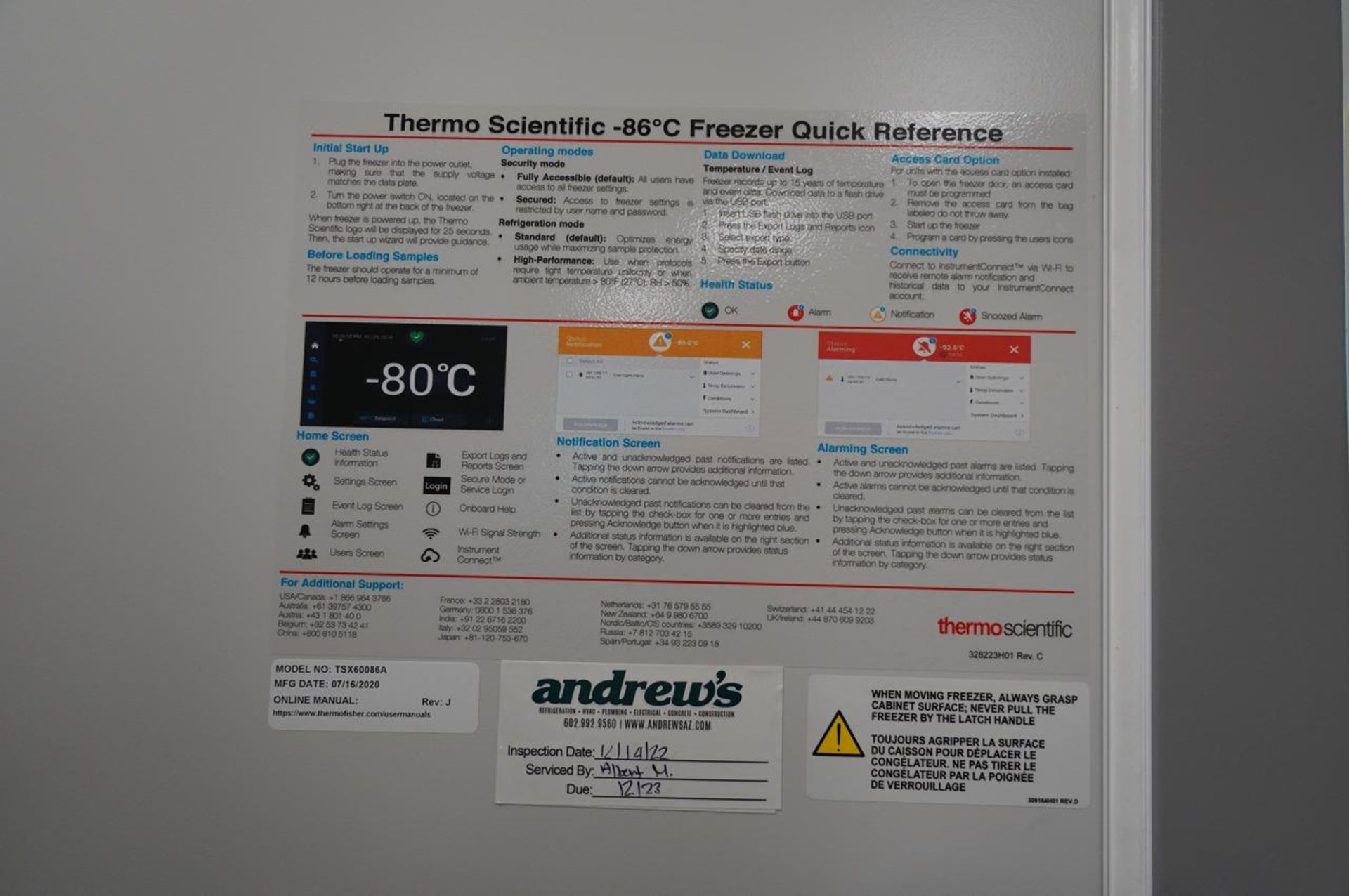 Thermo Scientific TSX 600 86A TSX Series -86c Freezer - Image 6 of 6