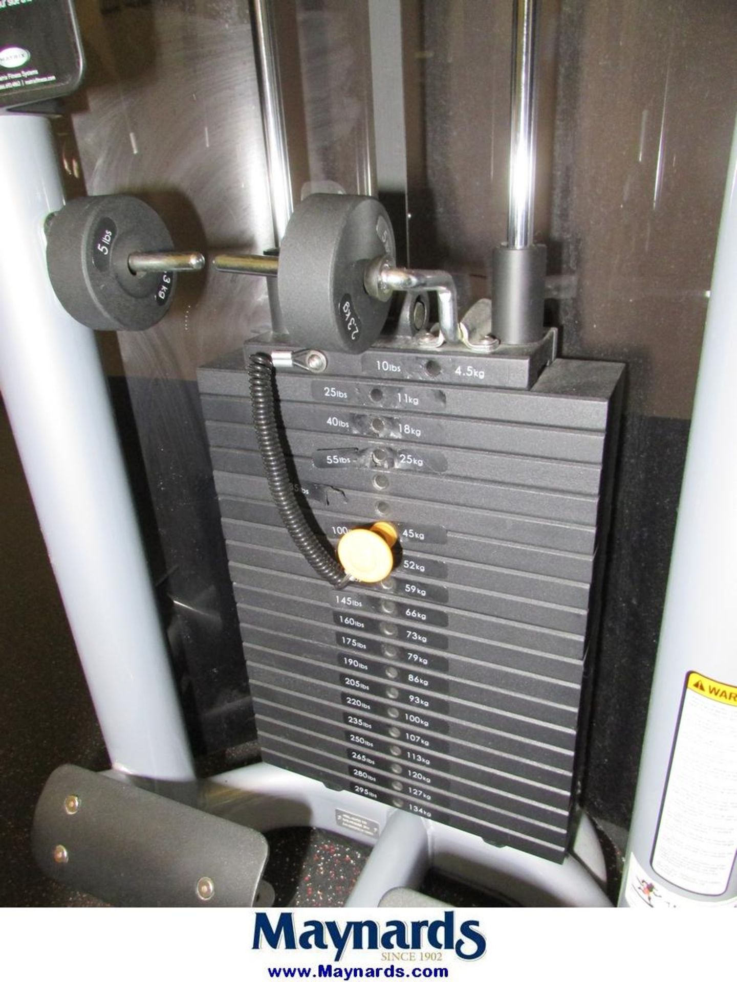2014 Matrix 295-Lb. Seated Row Press Exercise Machine - Image 3 of 5