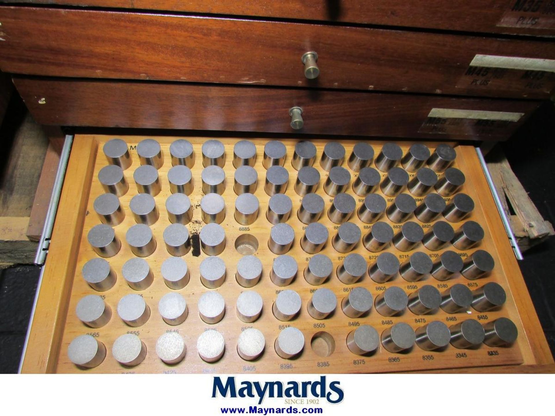 Meyer (4) Pin Gage Set Cabinets - Image 13 of 18