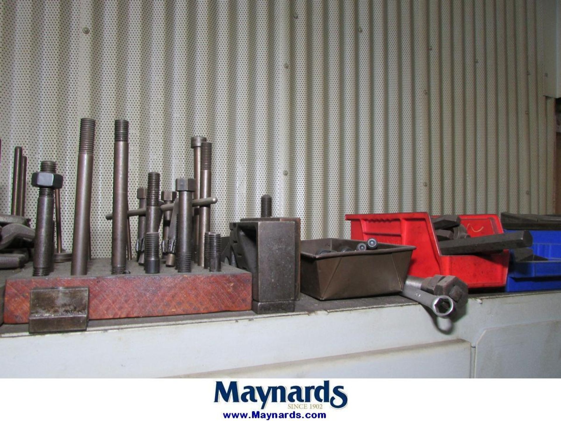 3-Door Steel Cabinet with Assorted Horizontal Mill Tooling - Image 3 of 17