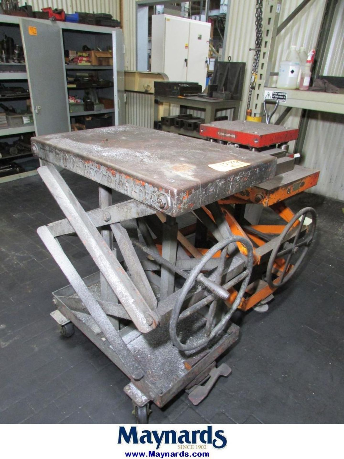 Industrial Sheet Metal Works (2) 2000-Lb Scissor Lift Carts