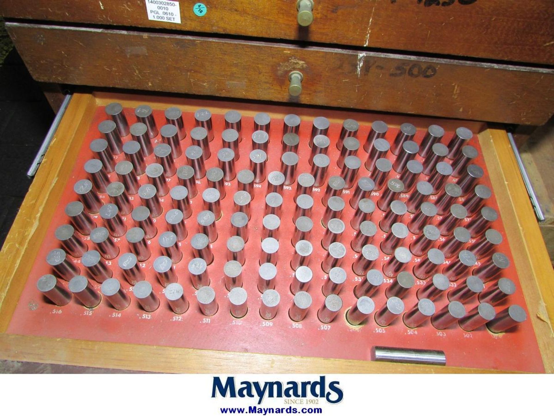 Meyer (4) Pin Gage Set Cabinets - Image 10 of 18