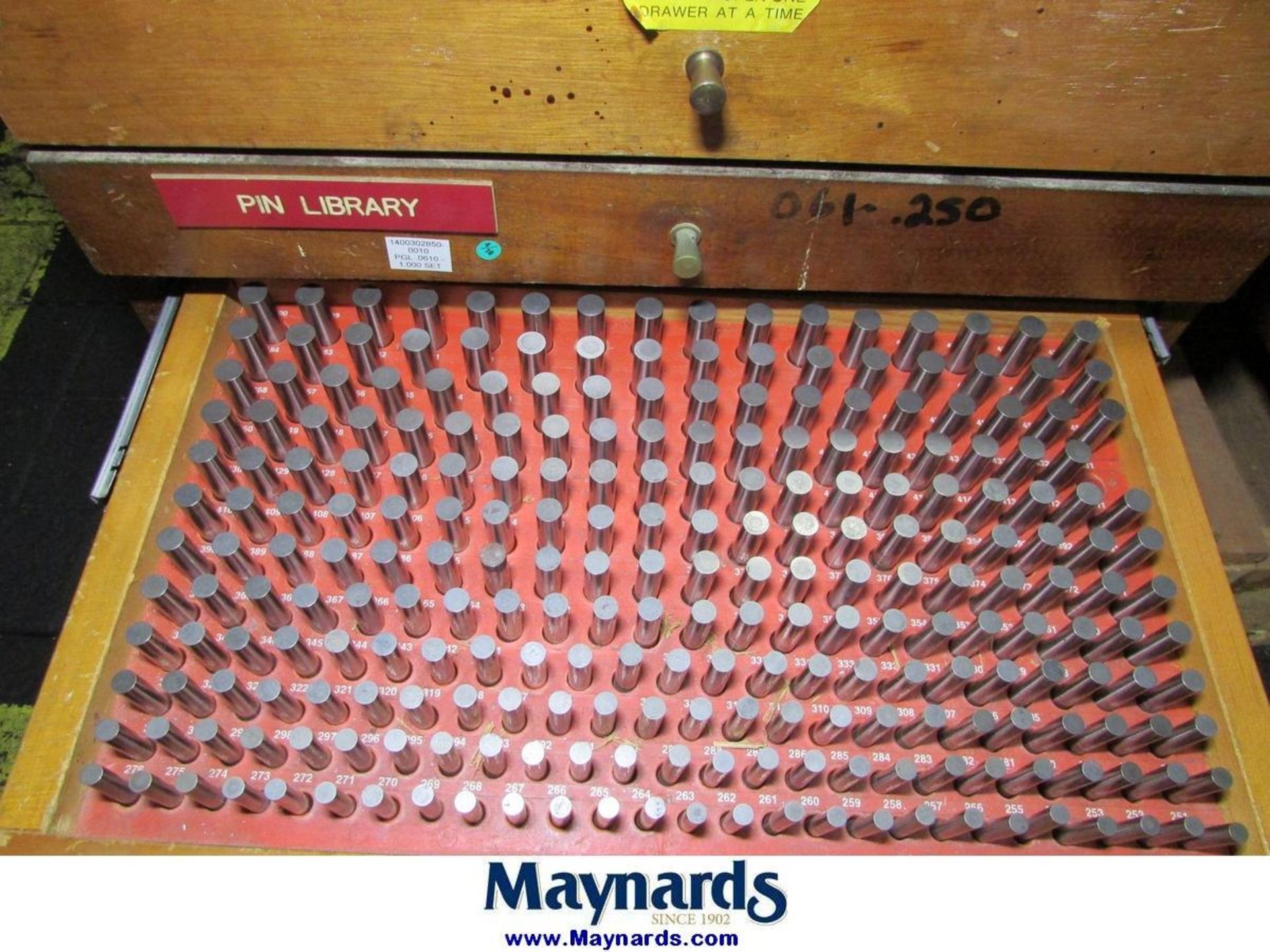 Meyer (4) Pin Gage Set Cabinets - Image 9 of 18