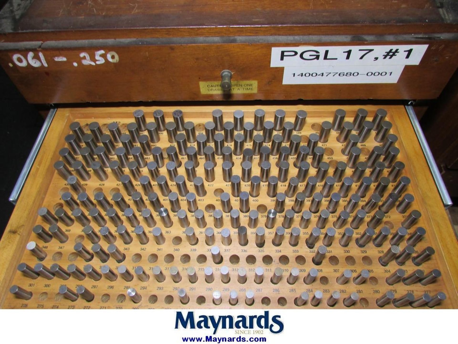 Meyer (4) Pin Gage Set Cabinets - Image 16 of 18