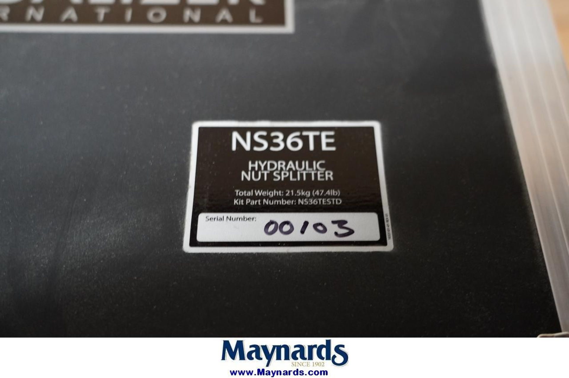 Equalizer International NS36TE Hydraulic Nut Splitting Tool - Image 6 of 6
