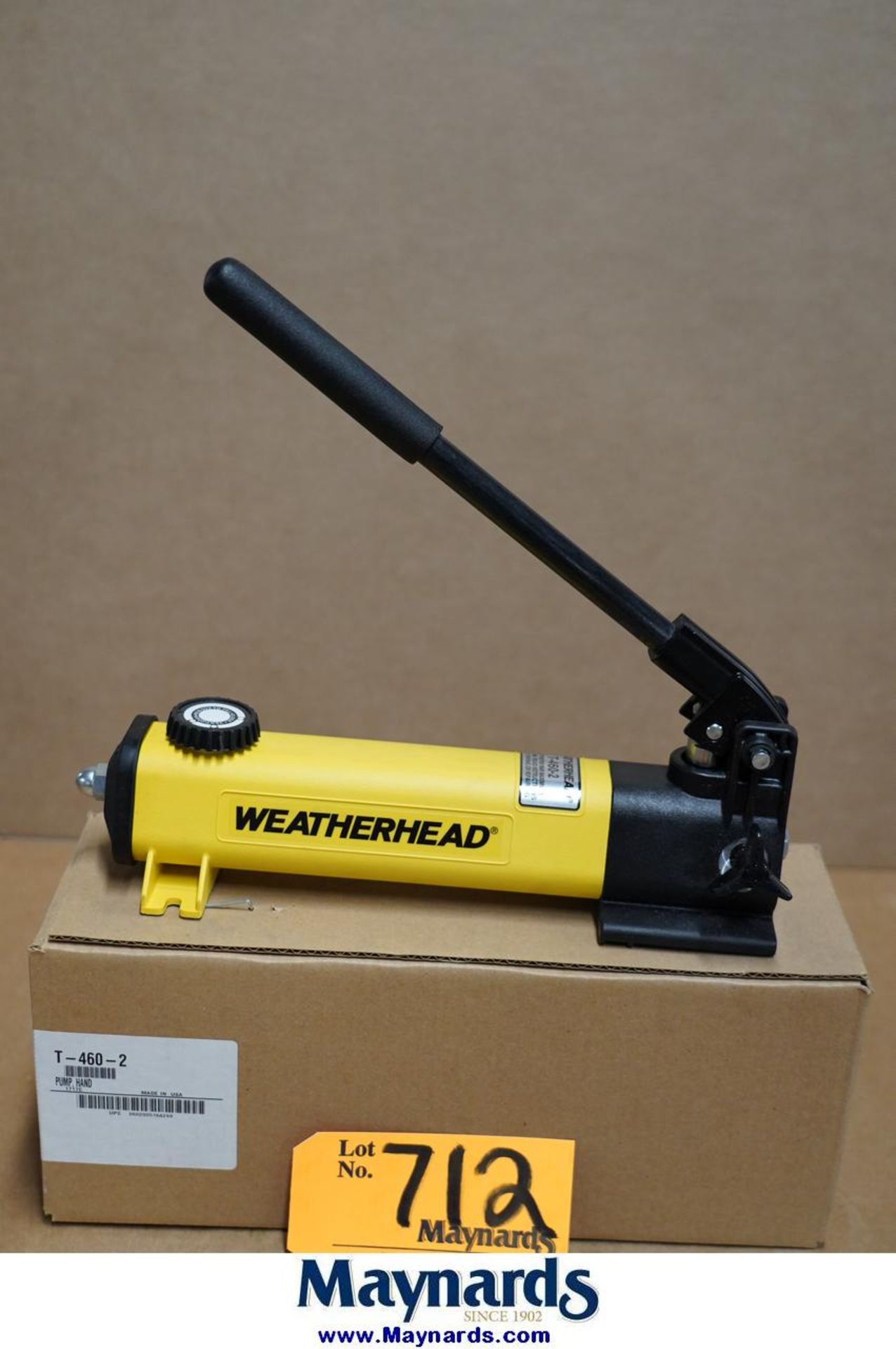 Enerpac Weatherhead T-460-2 Hydraulic Hand Pump