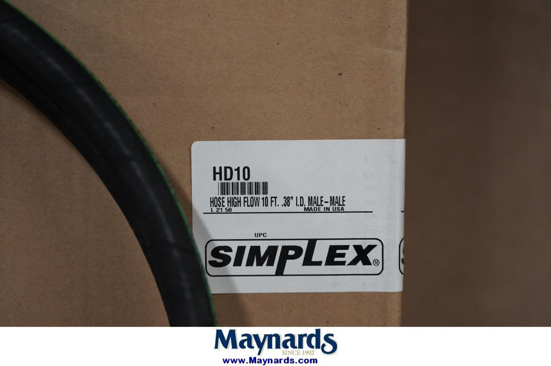 Simplex HD10 10 Ft High Flow High Pressure Hydraulic Hose - Image 2 of 2