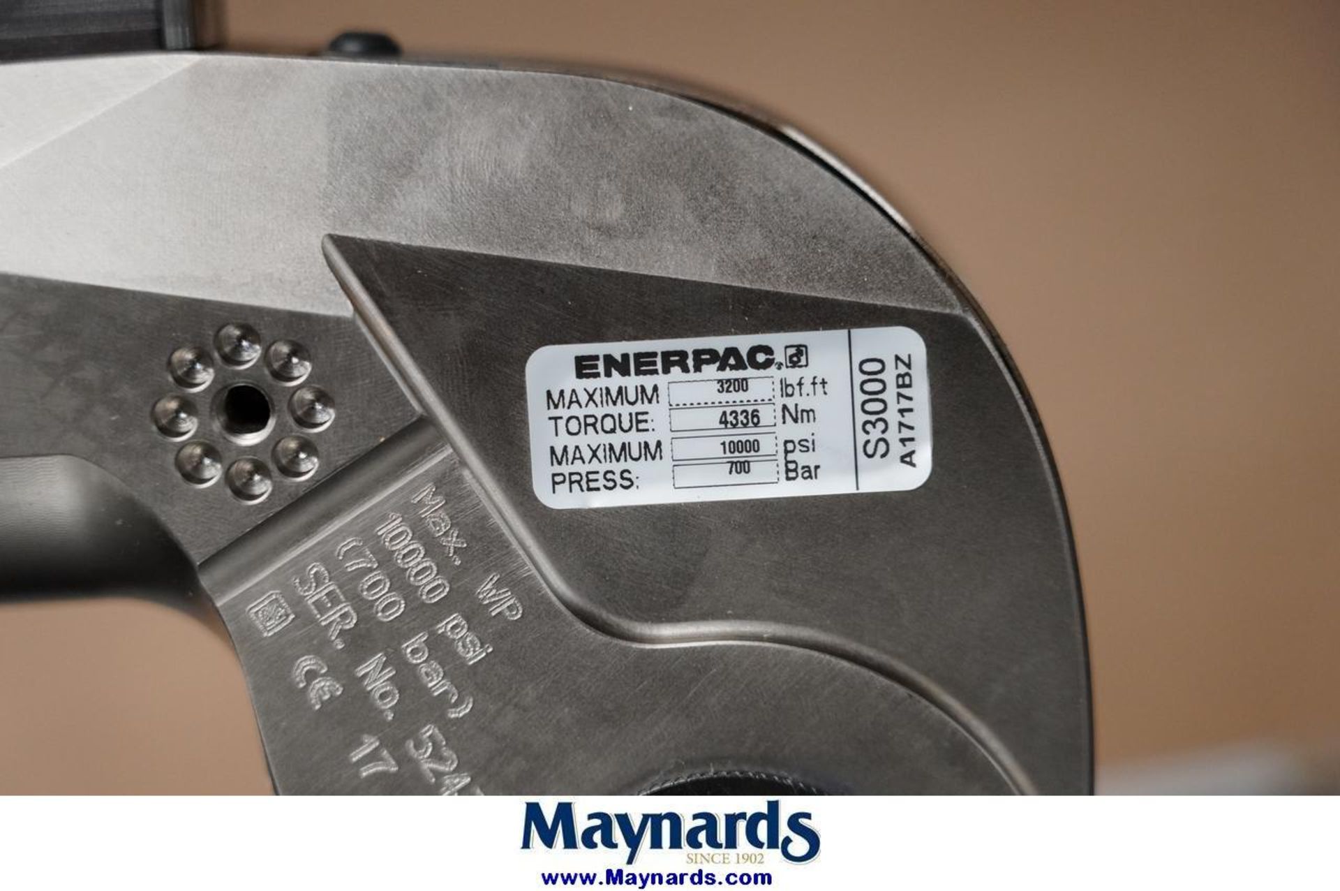Enerpac S3000X Square Drive Hydraulic Torque Wrench - Image 5 of 8