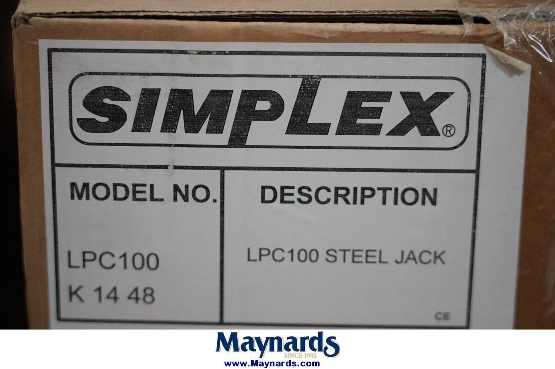 Simplex LCP100 10 Ton Low Profile Rack Jack - Image 3 of 3