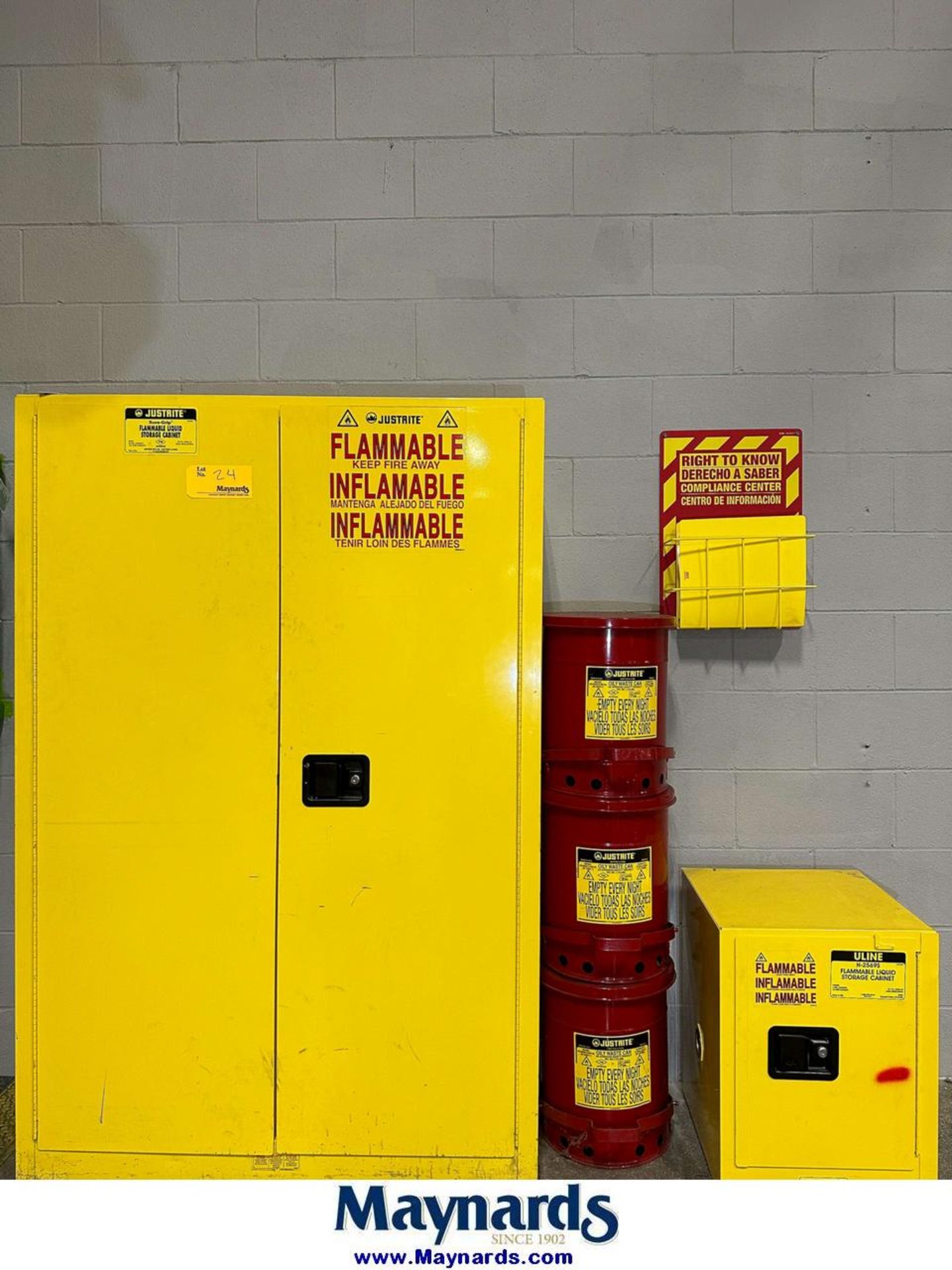 (2) Justrite Flammable Liquid Storage Cabinets - Image 3 of 10